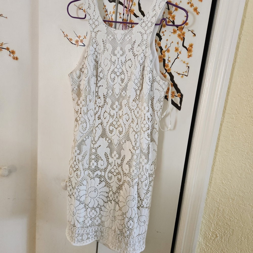 Lilly Pulitzer White Lace Mini Dress